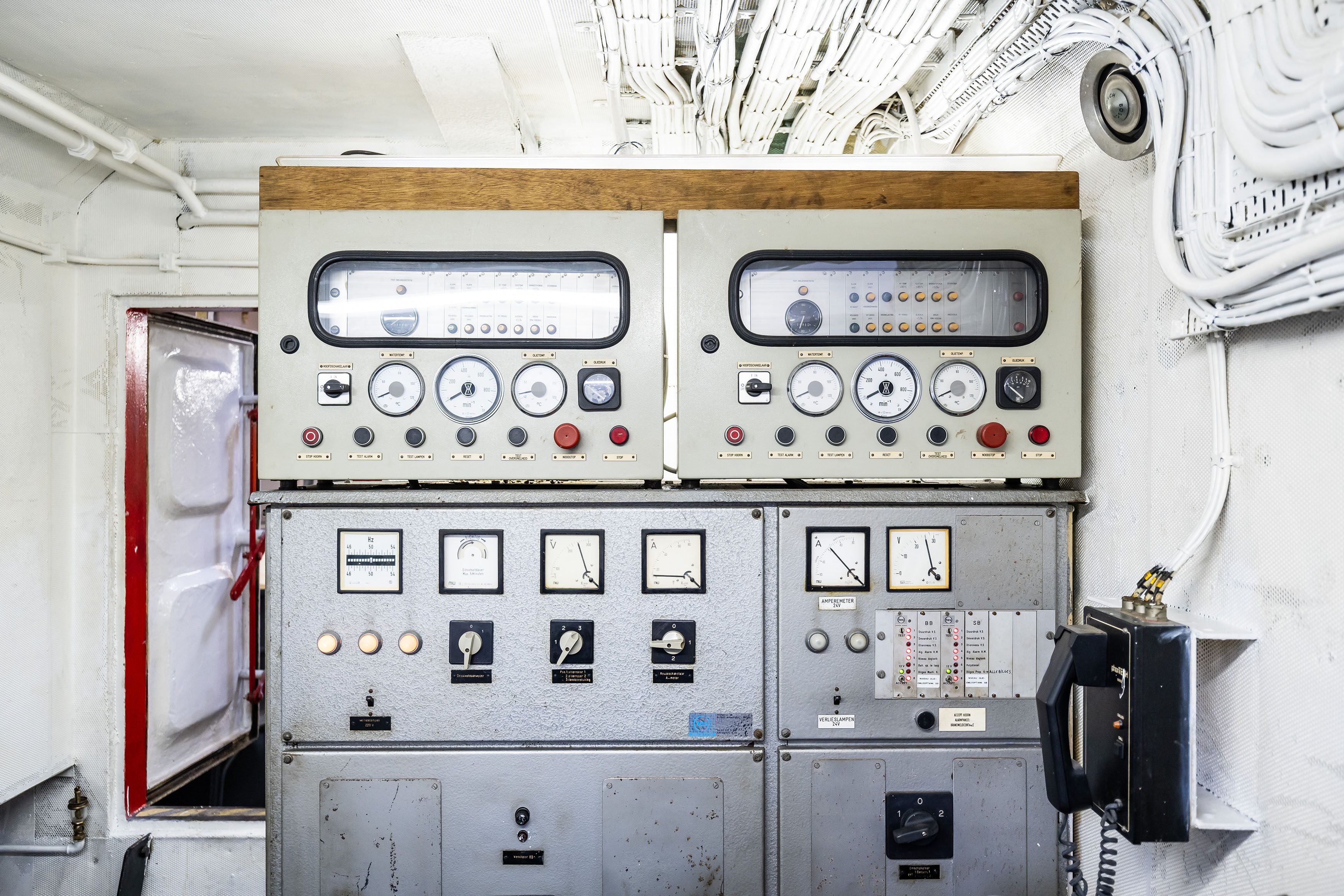 Machinekamer van de stadssleepboot