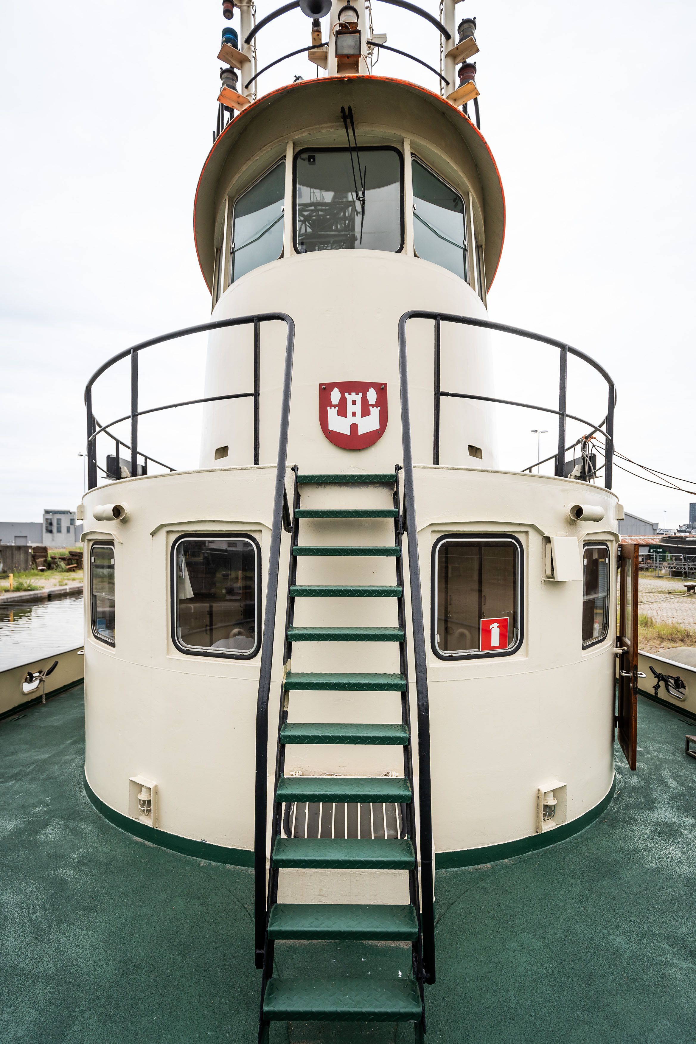 Detail van de stadssleepboot T70
